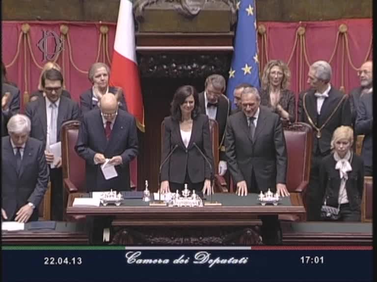 Giuramento del Presidente della Repubblica Giorgio Napolitano 2013