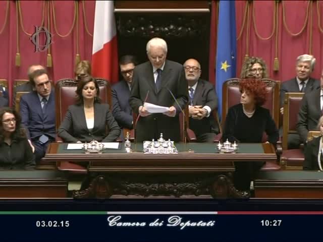Giuramento e discorso di insediamento del Presidente della Repubblica, Sergio Mattarella - Parte s...